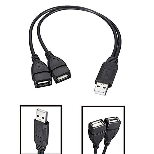 SearchFindOrder Male to Dual USB Female USB Charging Power Cable