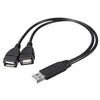 SearchFindOrder Male to Dual USB Female USB Charging Power Cable