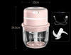 SearchFindOrder Mini Choppers Pink 300ML USB Rechargeable Mini Crusher/Chopper
