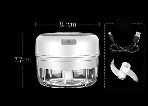 SearchFindOrder Mini Choppers White 100ml USB Rechargeable Mini Crusher/Chopper