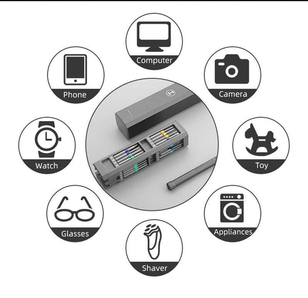 SearchFindOrder Mini Magnetic Bit Screw Driver Tool Set