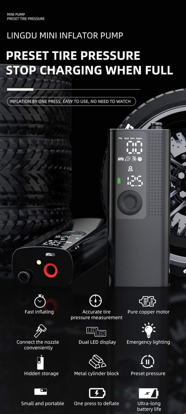 SearchFindOrder Mini Portable Smart Air Pump