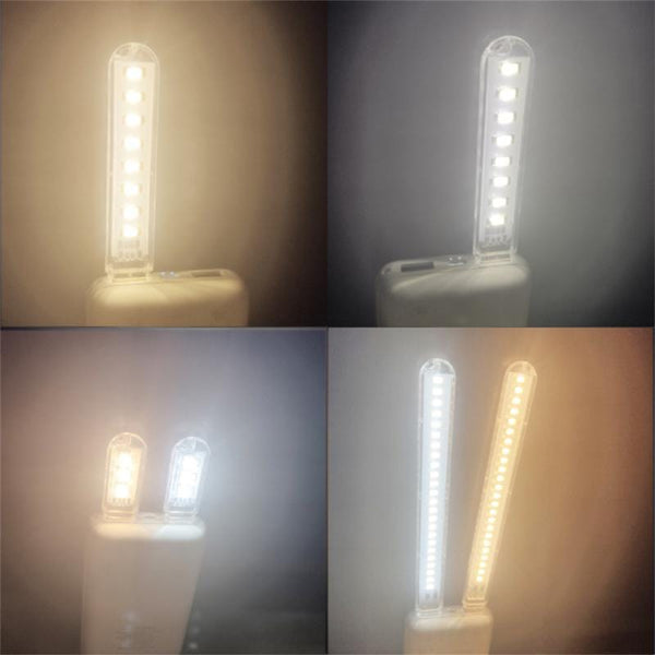 SearchFindOrder Mini Portable USB LED Book Light DC5V Ultra Bright Reading Book Lamp 3leds 8leds Lights For Power Bank PC Laptop Notebook