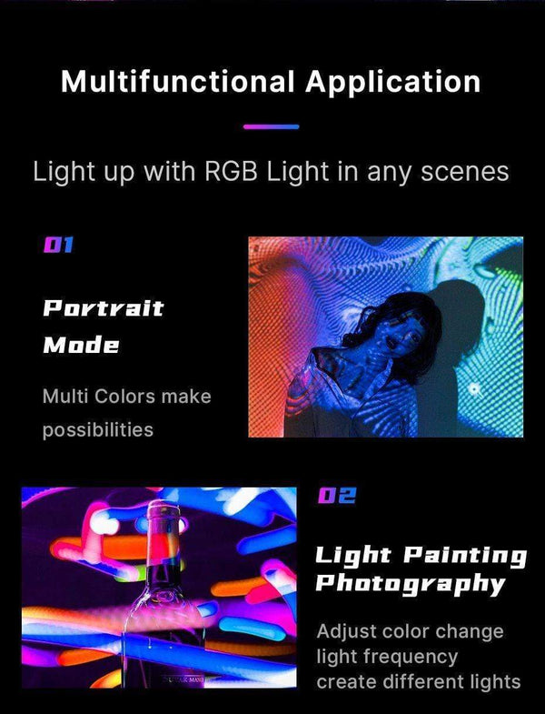 SearchFindOrder Mini RGB Video Lighting for Photography