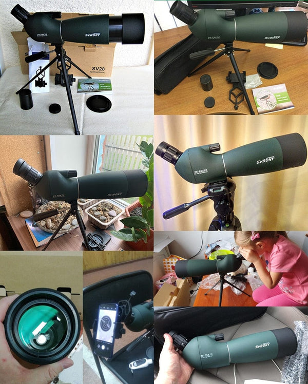 SearchFindOrder Monocular Spotting Scope With Tripod and Cell Phone Attachment