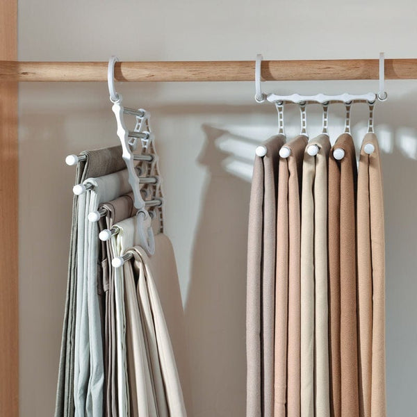 SearchFindOrder Multifunctional Adjustable Closet Organizer Trouser Hanger