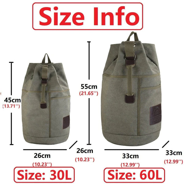 SearchFindOrder Multifunctional Outdoor Handy Canvas Backpack