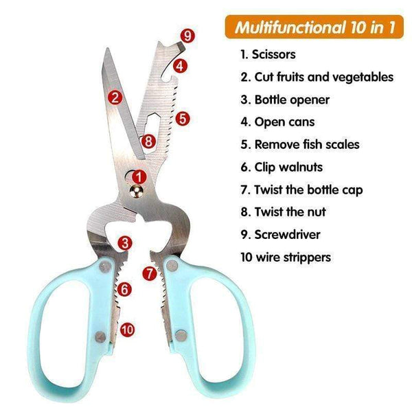 SearchFindOrder Multifunctional Portable Detachable Stainless Steel Scissors