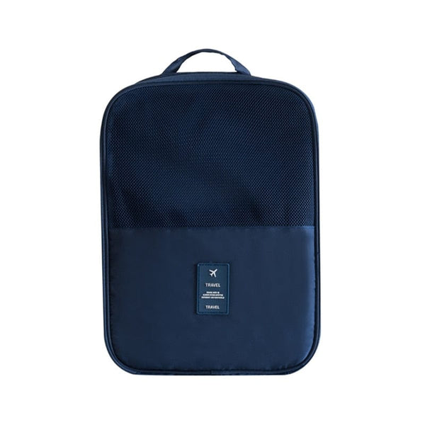 SearchFindOrder Navy / China Portable Waterproof Dustproof Travel Shoe Organizer Bag