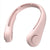 SearchFindOrder Neck Fan Pink Portable Bladeless USB Rechargeable Cooling Neck Fan