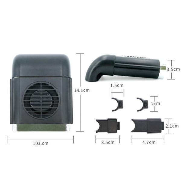 SearchFindOrder New Car Fan Magnetic Fan Car Cooler Silent Wireless Charging USB Fan 3Speed Adjustable Universal Car Rear Seat Auto Cooling