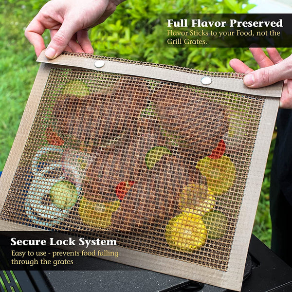 SearchFindOrder Non-Stick Mesh Grilling BBQ Bag