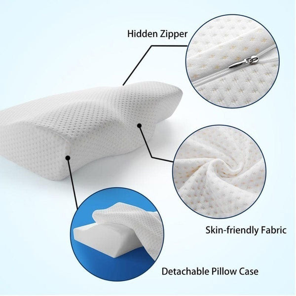SearchFindOrder Orthopedic Memory Foam Butterfly Cervical Neck Pillow