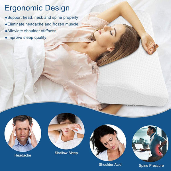 SearchFindOrder Orthopedic Memory Foam Butterfly Cervical Neck Pillow