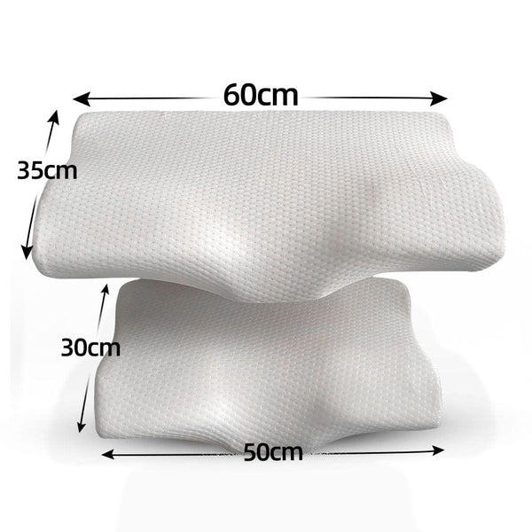 SearchFindOrder Orthopedic Memory Foam Butterfly Cervical Neck Pillow