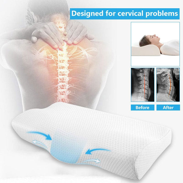 SearchFindOrder Orthopedic Memory Foam Butterfly Cervical Neck Pillow