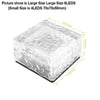SearchFindOrder Outdoor LED Solar Lawn Garden Decorative Brick Ice Cube Lights
