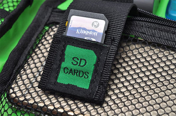 SearchFindOrder Outdoor Travel Kit Waterproof Nylon Cable Holder Bag Electronic Accessories USB Drive Storage Case Camping Hiking Organizer Bag