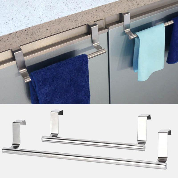 SearchFindOrder Over Kitchen Cabinet Door Towel Rack Bar