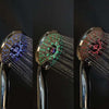SearchFindOrder Partial LED Display LED Color Shower Head with Temperature Display