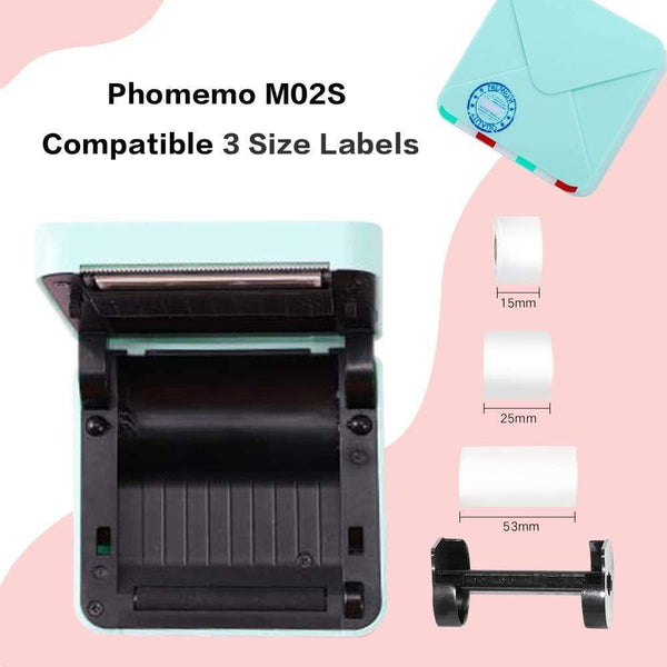 SearchFindOrder Phomemo M02/M02S Mini Pocket Bluetooth Thermal Printer