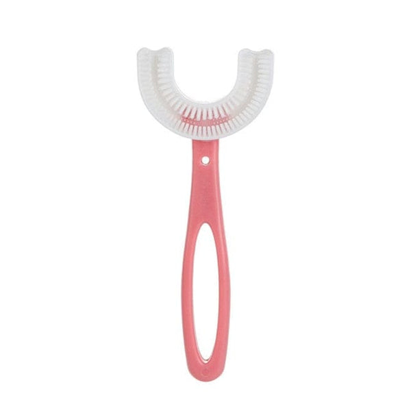 SearchFindOrder Pink 6-12T Kids Silicone U-Shaped Toothbrush