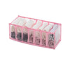 SearchFindOrder Pink 7 Grids Foldable Drawer Storage Box Organizer