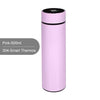 SearchFindOrder Pink Intelligent Stainless Steel Thermos with Smart Temperature Display