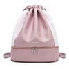 SearchFindOrder Pink Large Capacity Oxford Sports Backpack with Dry Wet Separation