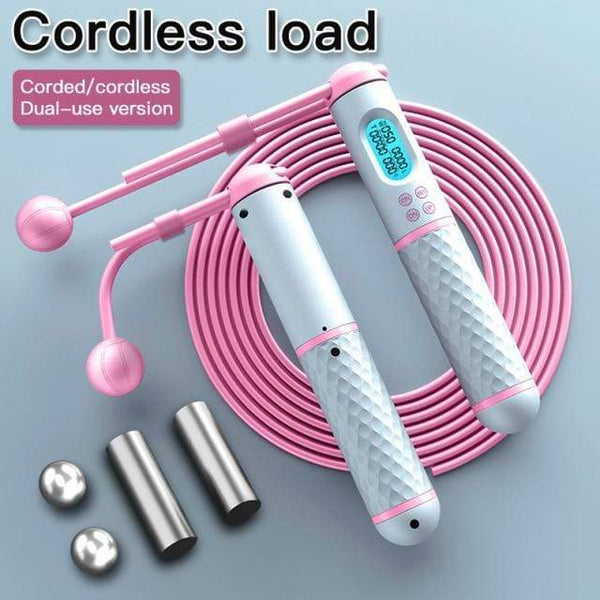 SearchFindOrder Pink Smart Jump Rope with Digital Counter