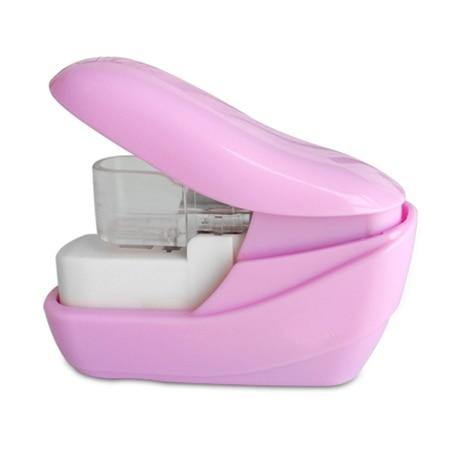 SearchFindOrder Pink Staple-Free Stapler
