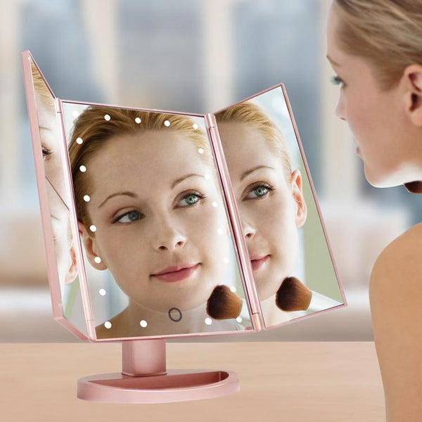 SearchFindOrder Portable Magnifying Tri Fold Makeup Mirror