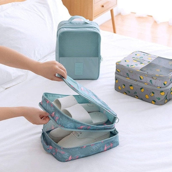 SearchFindOrder Portable Waterproof Dustproof Travel Shoe Organizer Bag