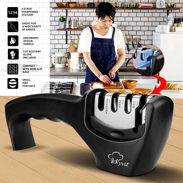 SearchFindOrder Professional 4 Stage Knife & Scissor Sharpener