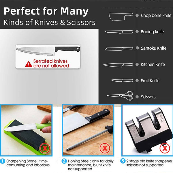 SearchFindOrder Professional 4 Stage Knife & Scissor Sharpener