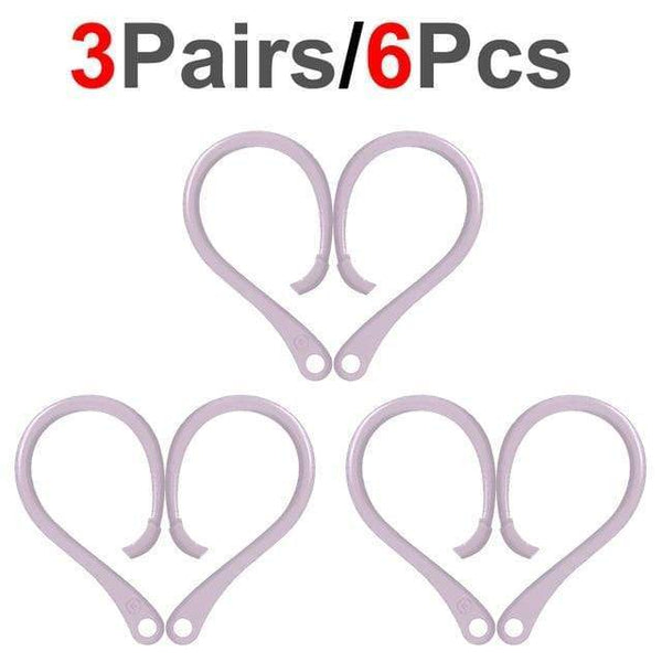 SearchFindOrder Purple 3 Pairs Ear Hook AirPods Holder