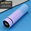 SearchFindOrder Purple Blue Intelligent Stainless Steel Thermos with Smart Temperature Display