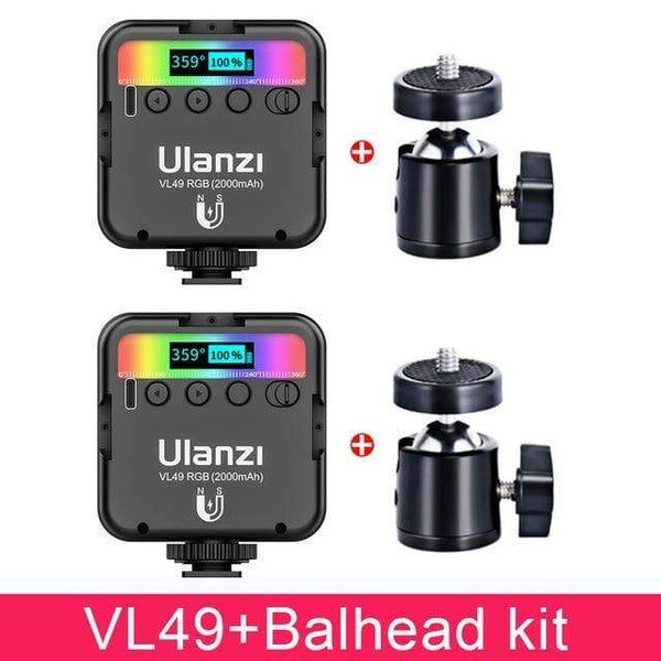 SearchFindOrder Purple Mini RGB Video Lighting for Photography