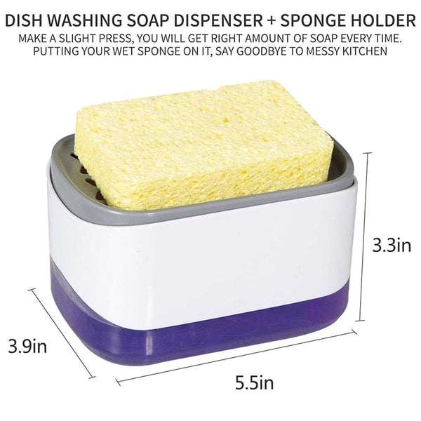 SearchFindOrder Push Style Kitchen Dish Soap Dispenser