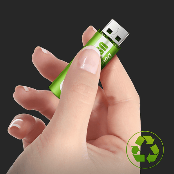 SearchFindOrder Rechargeable Battery Rechargeable Built-in USB 1.5V AA Lithium Battery