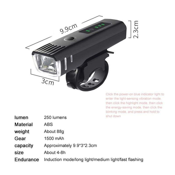 SearchFindOrder Rechargeable Bicycle Headlight Light
