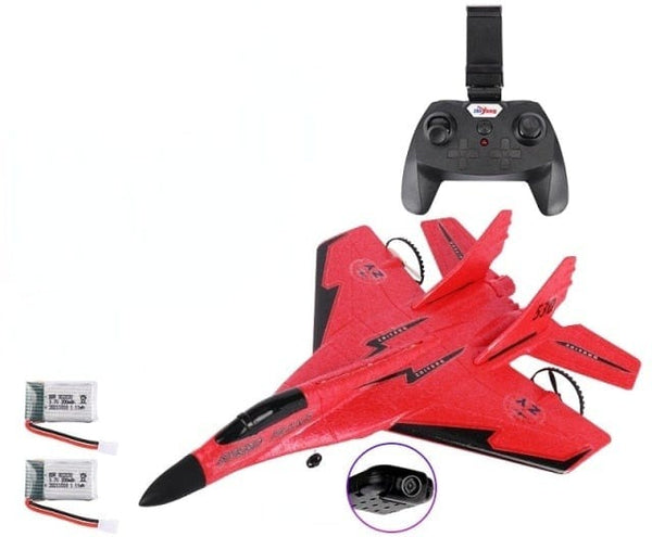 SearchFindOrder Red 2 Battery and 720P Camera New and Improved MiG 530 Remote Controlled Foam Plane with 720P Camera