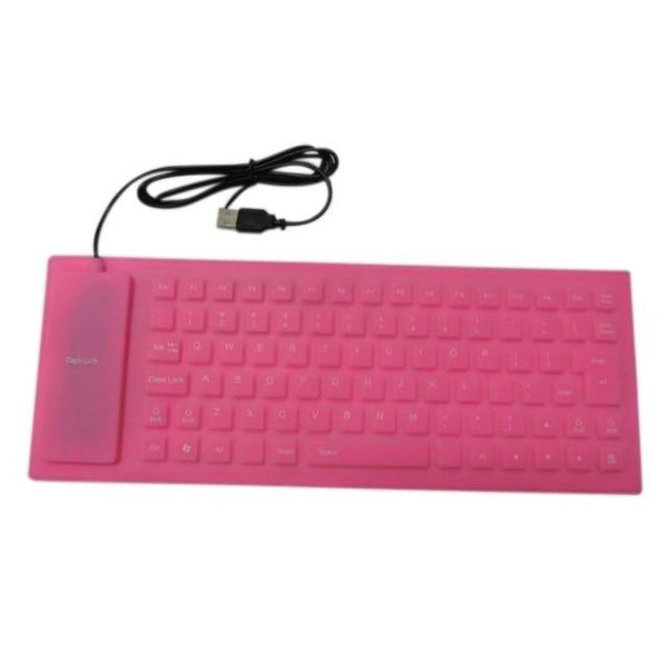 SearchFindOrder Red Portable Mini USB Waterproof Flexible Keyboard