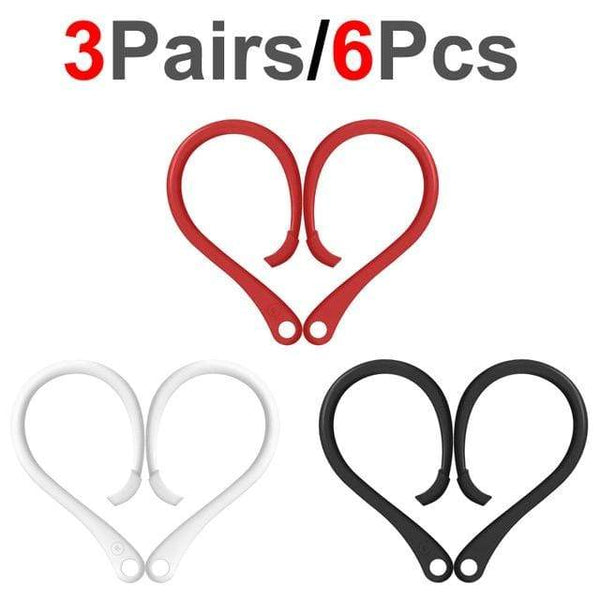 SearchFindOrder Red, White and Black Set Ear Hook AirPods Holder