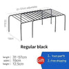 SearchFindOrder Regular black Adjustable Holders Metal Racks For Kitchen Cabinet Organizer