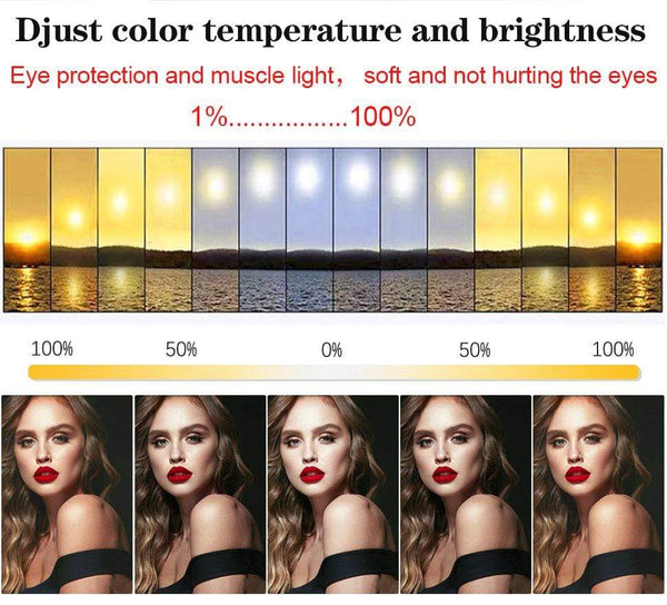 SearchFindOrder Remote Controlled 10 inch Multi-Color LED Selfie Ring Light with Stand