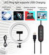 SearchFindOrder Remote Controlled 10 inch Multi-Color LED Selfie Ring Light with Stand