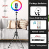 SearchFindOrder Remote Controlled 10 inch Multi-Color LED Selfie Ring Light with Stand
