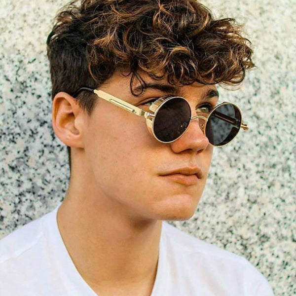 SearchFindOrder Retro Round Classic Gothic Steampunk Sunglasses (UV400)