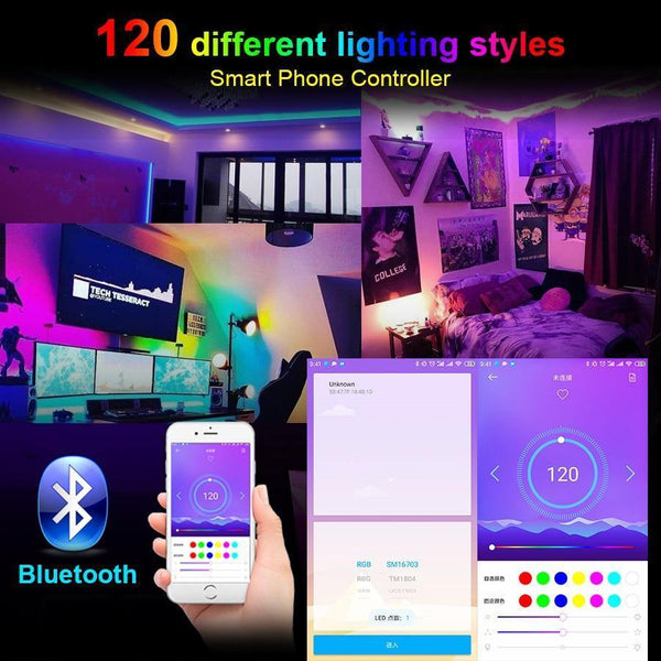 SearchFindOrder RGB Led Strip Light DC12V Full Set